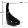 Mesa Auxliar Redonda de Diseño - Cristal  - Lawa Bistro image 7