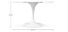 Mesa de Comedor Redonda - 120cm - Mármol  - Tulip image 7