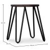 Taburete Hairpin - 42cm - Madera oscura y metal  image 7