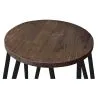 Taburete Hairpin - 42cm - Madera oscura y metal  image 7