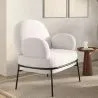 Sillon De Diseño - Tapizado En Tela Bouclé - Alia image 7