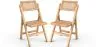 Pack de 2 Sillas de Comedor en Ratán Canage y Madera - Umbra image 7