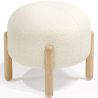 Taburete Bajo Tapizado en Bouclé - Curve image 7