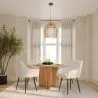 Silla De Comedor con Reposabrazos - Tapizada en Bouclé Premium - Alene image 7