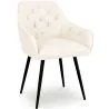 Silla De Comedor con Reposabrazos - Tapizada en Bouclé Premium - Alene image 7