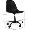 Silla De Oficina Con Reposabrazos - Silla De Escritorio Con Ruedas - Denisse Estructura Negra image 7