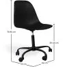 Silla De Oficina Con Reposabrazos - Silla De Escritorio Con Ruedas - Denisse Estructura Negra image 7