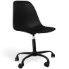 Silla De Oficina Con Reposabrazos - Silla De Escritorio Con Ruedas - Denisse Estructura Negra image 7