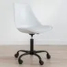 Silla De Oficina con Ruedas- Silla De Escritorio Giratoria - Tulip Estructura Negra image 7