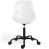 Silla De Oficina con Ruedas- Silla De Escritorio Giratoria - Tulip Estructura Negra image 7