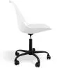 Silla De Oficina con Ruedas- Silla De Escritorio Giratoria - Tulip Estructura Negra image 7