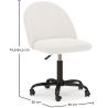 Silla de Oficina Tapizada - Bouclé - Evelyne image 7