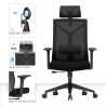 Silla de Oficina Ergonomica con Ruedas y Reposabrazos - Pebbles image 7