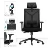Silla de Oficina Ergonomica con Ruedas y Reposabrazos - Pebbles image 7
