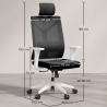 Silla de Oficina Ergonomica con Ruedas y Reposabrazos - Ergal image 7