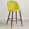 Taburete Tapizado en Terciopelo - Diseño Escandinavo - 66cm - Evelyne image 7