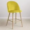 Taburete Tapizado en Terciopelo - Diseño Escandinavo - 66cm - Evelyne image 7