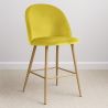 Taburete Tapizado en Terciopelo - Diseño Escandinavo - 66cm - Evelyne image 7