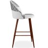Taburete Tapizado en Patchwork - Estilo Escandinavo - Blanco y Negro - 66cm - Evelyne  image 7