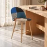 Taburete Tapizado en Patchwork - Estilo Escandinavo - 66cm - Evelyne  image 7