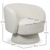 Sillón Tapizado en Tela Bouclé - Diseño Curvo - Dresa image 7