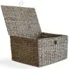 Cesta de Fibra Natural con Tapa - 40x30CM - Baulera image 7