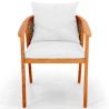 Silla de Exterior en Madera Teka con Cojines - Bamas image 7