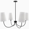 Lampara de Techo Chandelier Negra con 4 Pantallas - Dixiu image 7