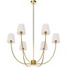 Lampara de Techo Chandelier Dorada con 6 Pantallas - Arena image 7