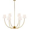 Lampara de Techo Chandelier Dorada con 6 Pantallas - Arena image 7