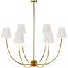 Lampara de Techo Chandelier Dorada con 6 Pantallas - Arena image 7