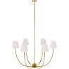 Lampara de Techo Chandelier Dorada con 6 Pantallas - Arena image 7