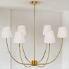Lampara de Techo Chandelier Dorada con 6 Pantallas - Arena image 7