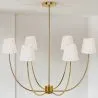 Lampara de Techo Chandelier Dorada con 6 Pantallas - Arena image 7