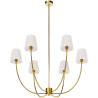 Lampara de Techo Chandelier Dorada con 6 Pantallas - Arena image 7