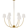 Lampara de Techo Chandelier Dorada con 6 Pantallas - Arena image 7