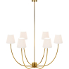 Lampara de Techo Chandelier Dorada con 6 Pantallas - Arena image 7