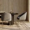 Sillón de Diseño - Tapizado en Terciopelo - Pata dorada - Wasda image 7