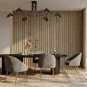 Sillón de Diseño - Tapizado en Terciopelo - Pata dorada - Wasda image 7