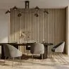 Sillón de Diseño - Tapizado en Terciopelo - Pata dorada - Wasda image 7