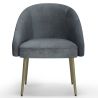 Sillón de Diseño - Tapizado en Terciopelo - Pata dorada - Wasda image 7
