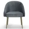 Sillón de Diseño - Tapizado en Terciopelo - Pata dorada - Wasda image 7