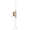 Lámpara Aplique de Pared Tubo LED en Metal y Cristal - Vintage - Wada image 7