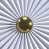 Lámpara Aplique de Pared Flor en Metal Blanco y Dorado - 40CM image 7