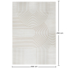 Alfombra Grande de Diseño Contemporáneo y Moderno - Beige (290x200 cm) - Grut image 7