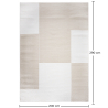 Alfombra Grande de Diseño Contemporáneo y Moderno - Beige (290x200 cm) - Layra image 7