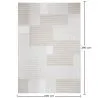 Alfombra Grande de Diseño Contemporáneo y Moderno - Beige (290x200 cm) - Debra image 7