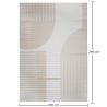 Alfombra Grande de Diseño Contemporáneo y Moderno - Beige (290x200 cm) - Lubida image 7