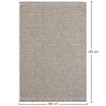 Alfombra Grande de Diseño Contemporáneo y Moderno - Beige (160x230cm) - Deras image 7