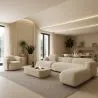Alfombra Grande de Diseño Contemporáneo y Moderno - Beige (160x230cm) - Deras image 7